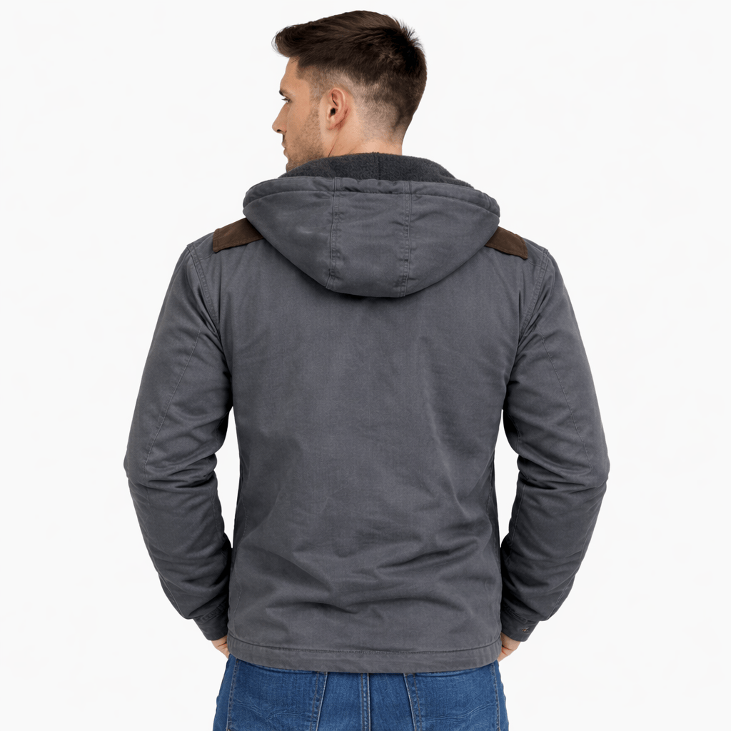 Coleeast-London DARREN, Zip-Up Acetate Hoodie
