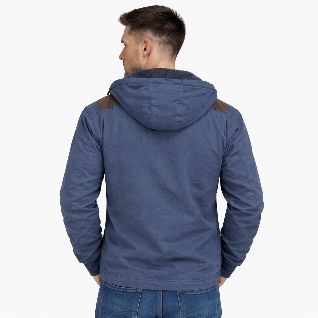 Coleeast-London DARREN, Zip-Up Acetate Hoodie