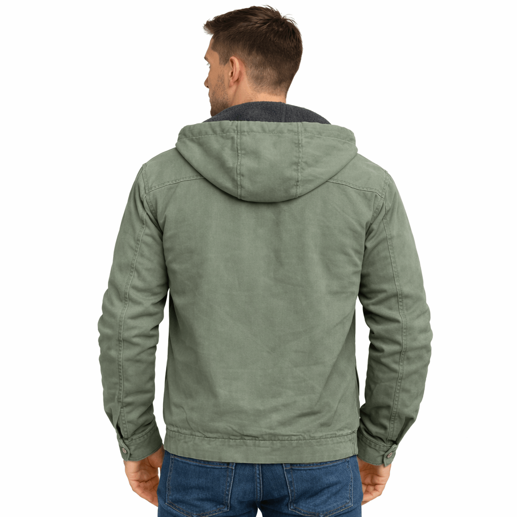 Coleeast-London DARREN, Zip-Up Acetate Hoodie