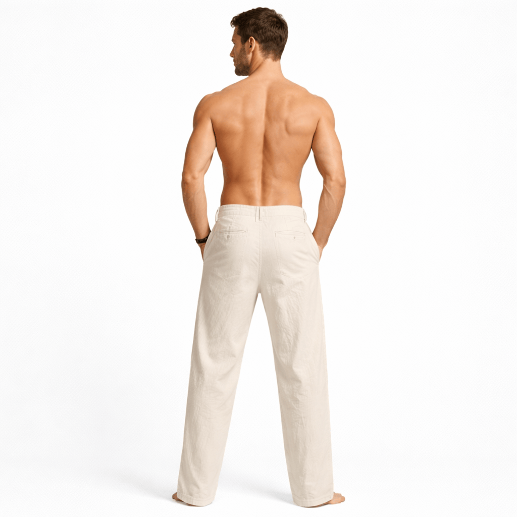 Coleeast-London DAVID, Straight Leg Elastic Waist Pants