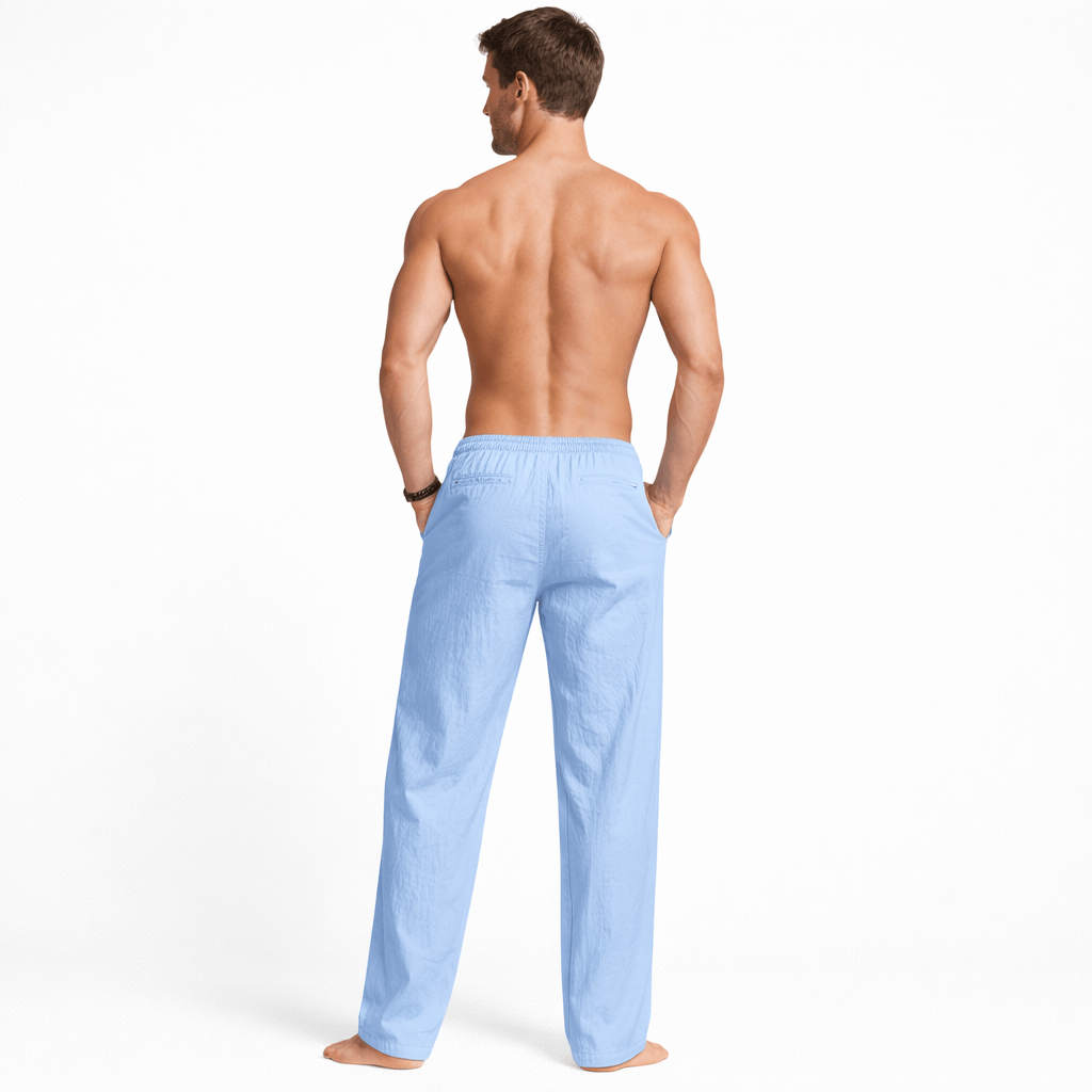 Coleeast-London DAVID, Straight Leg Elastic Waist Pants
