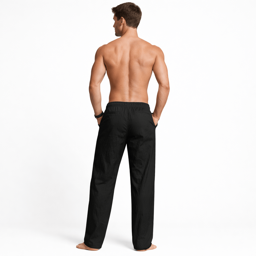 Coleeast-London DAVID, Straight Leg Elastic Waist Pants