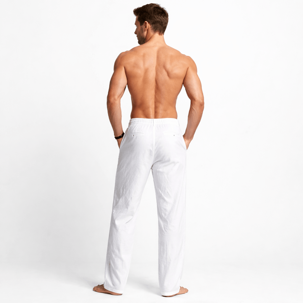 Coleeast-London DAVID, Straight Leg Elastic Waist Pants