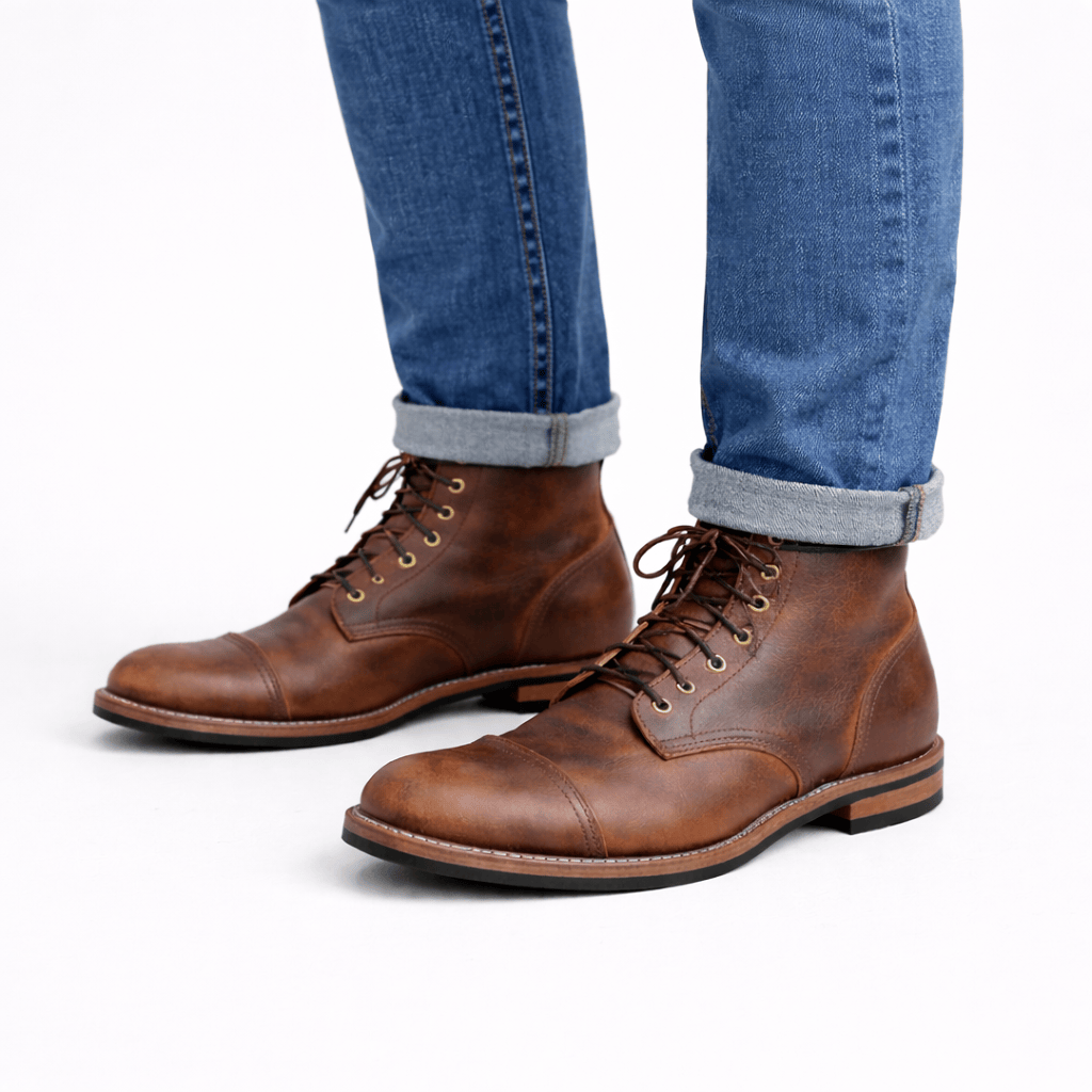 Coleeast-London DORIAN, Retro Faux Leather Boots