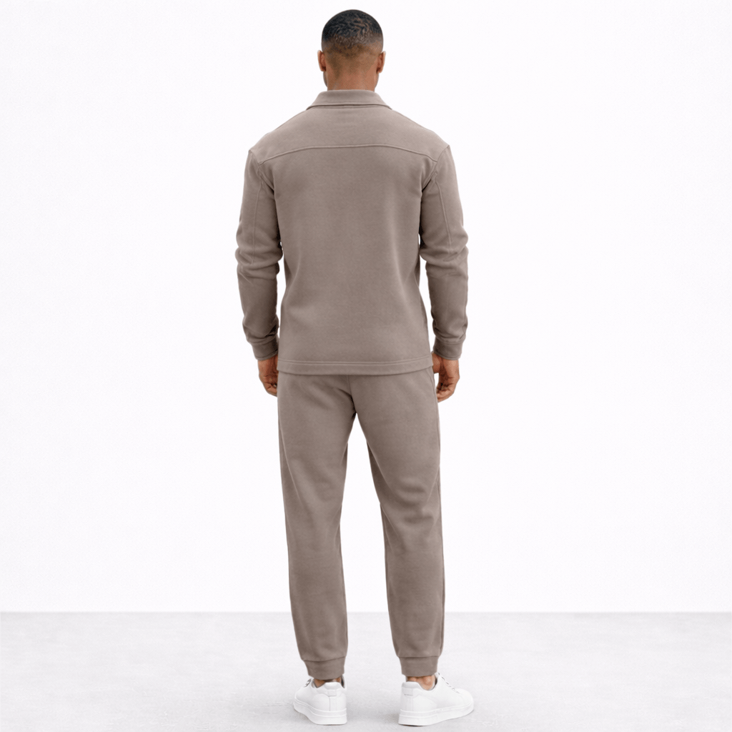 Coleeast-London DOUGLAS, Fleece T-Shirt Set Elastic Waist