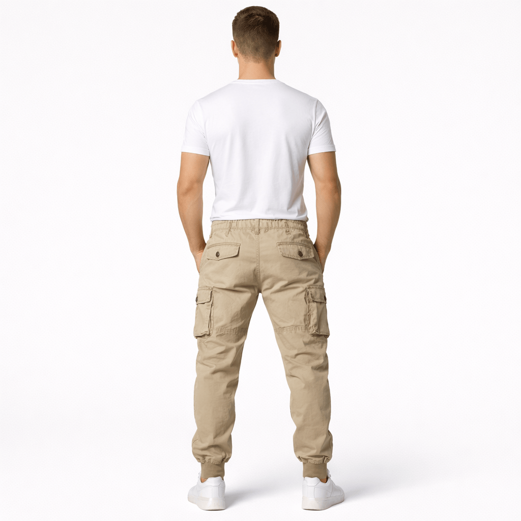Coleeast-London ETHAN, Cotton Cargo Pants Regular Fit
