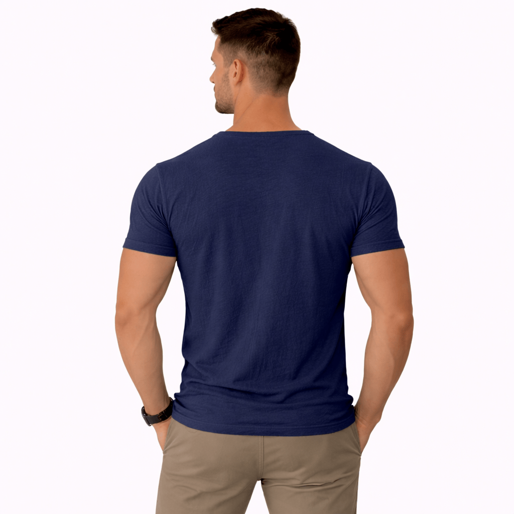 Coleeast-London FARRELL, V-Neck Breathable Cotton T-Shirt