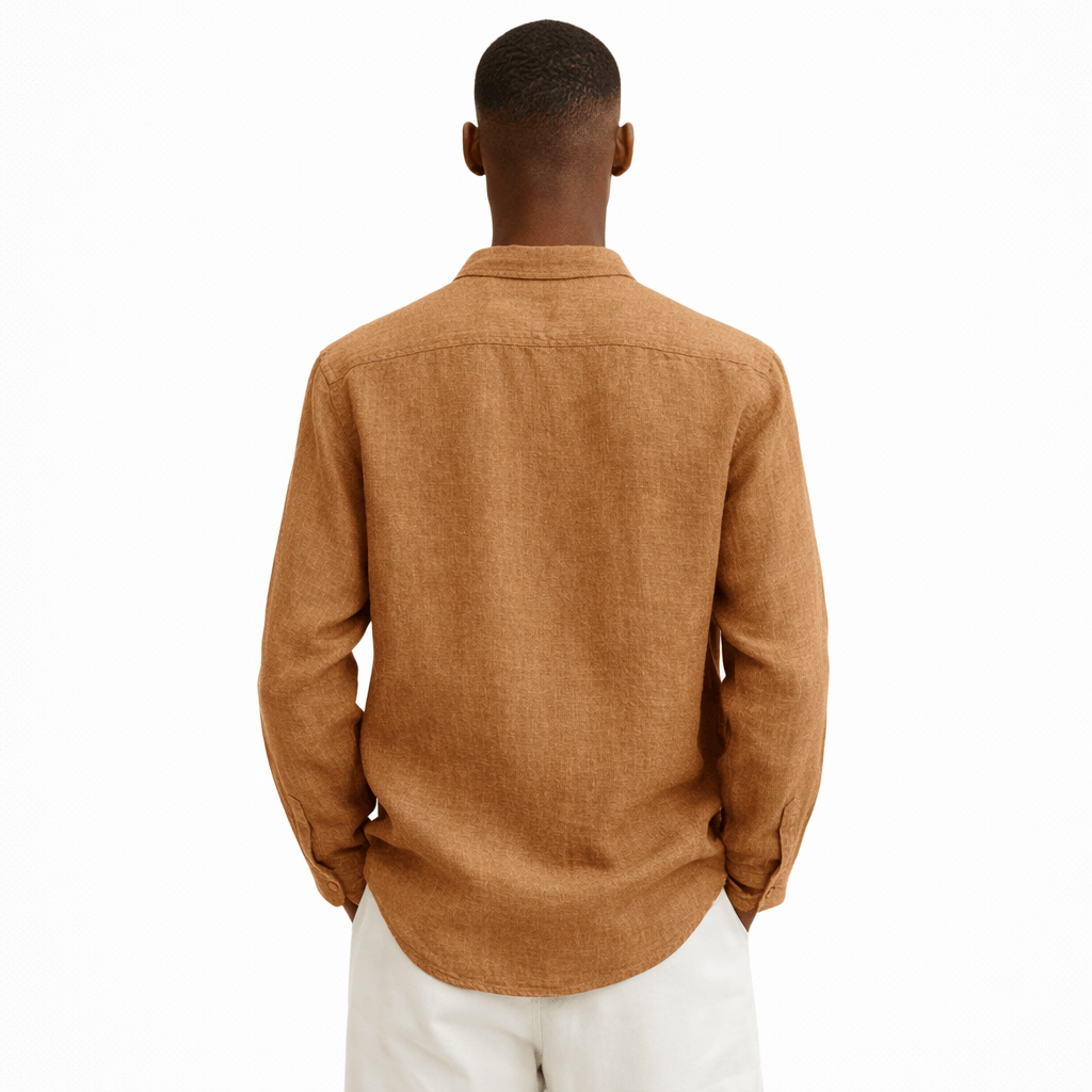 Coleeast-London Gold / XS BENTLEY, Casual Cotton Button-Up Shirt