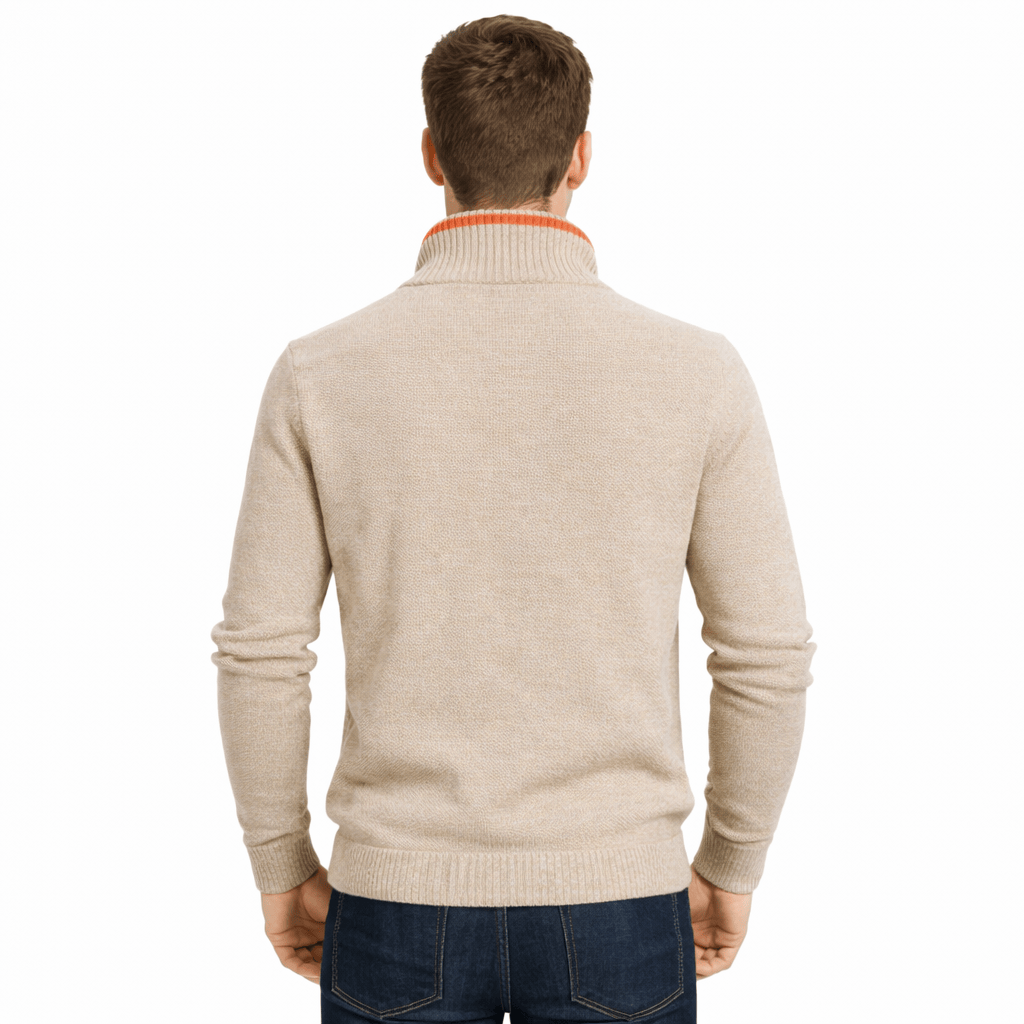 Coleeast-London GRANT, Mandarin Collar Knit Cardigan