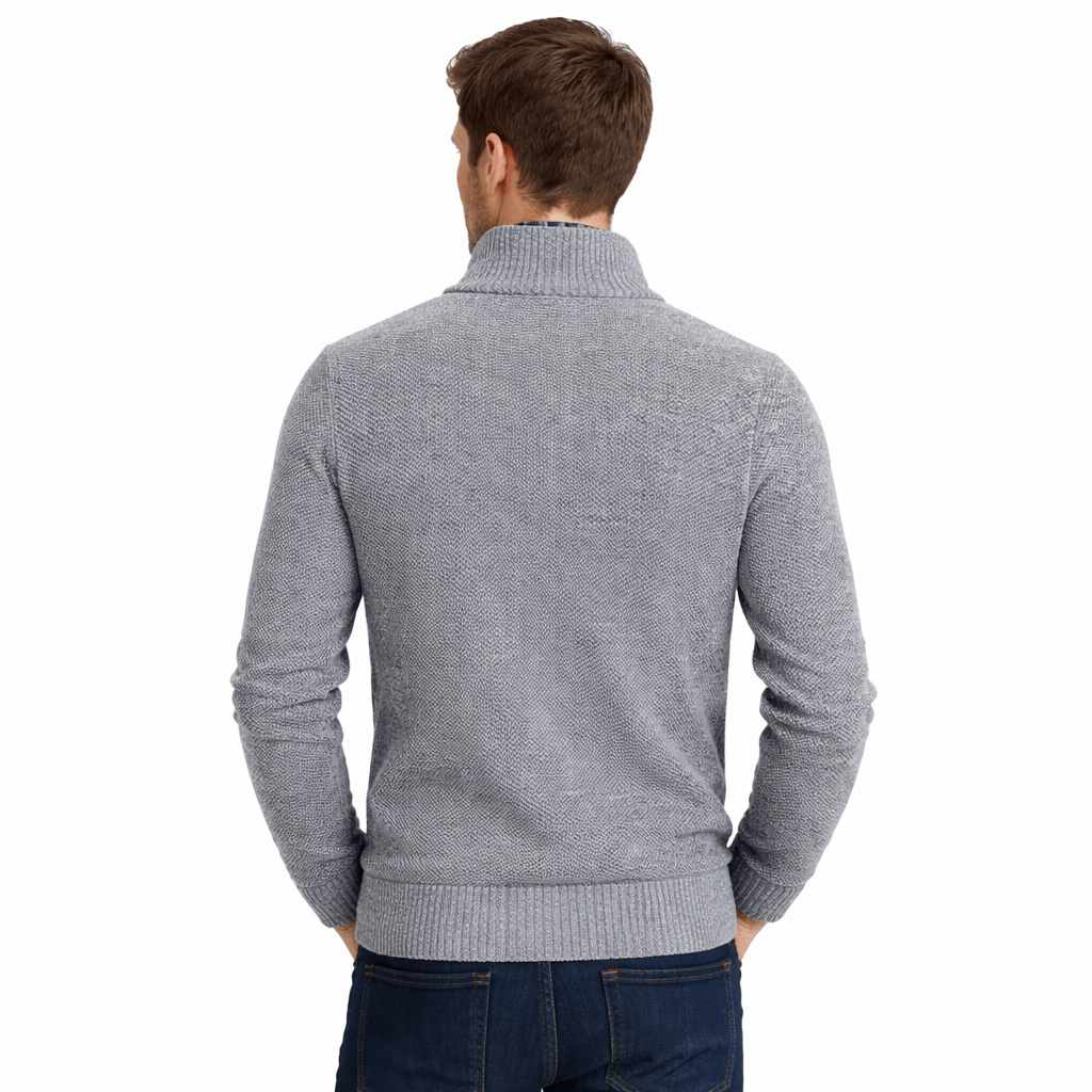 Coleeast-London GRANT, Mandarin Collar Knit Cardigan