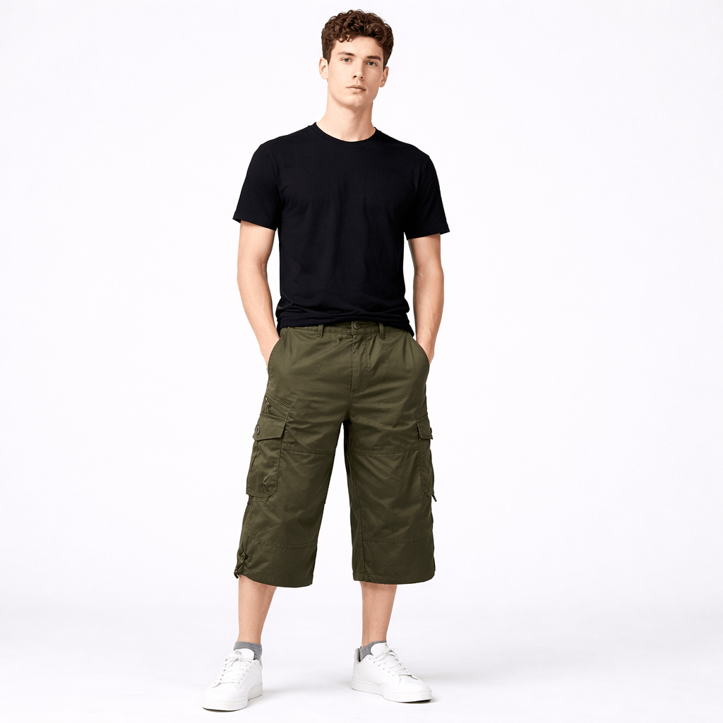 Coleeast-London Green / XS BRUCE, Regular Fit Cotton Blend Shorts