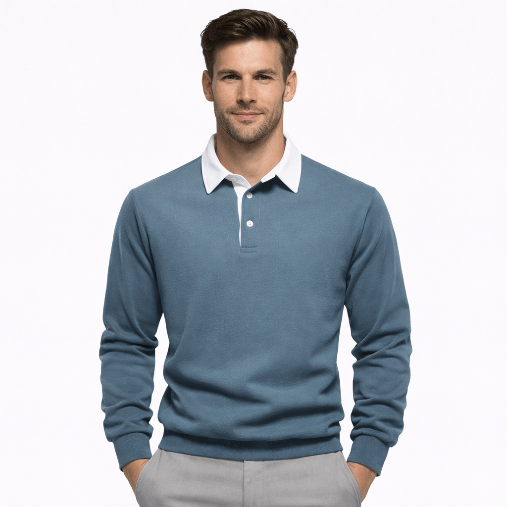 Coleeast-London Green / XS CALLUM, Solid Knit Cotton Sweatshirt