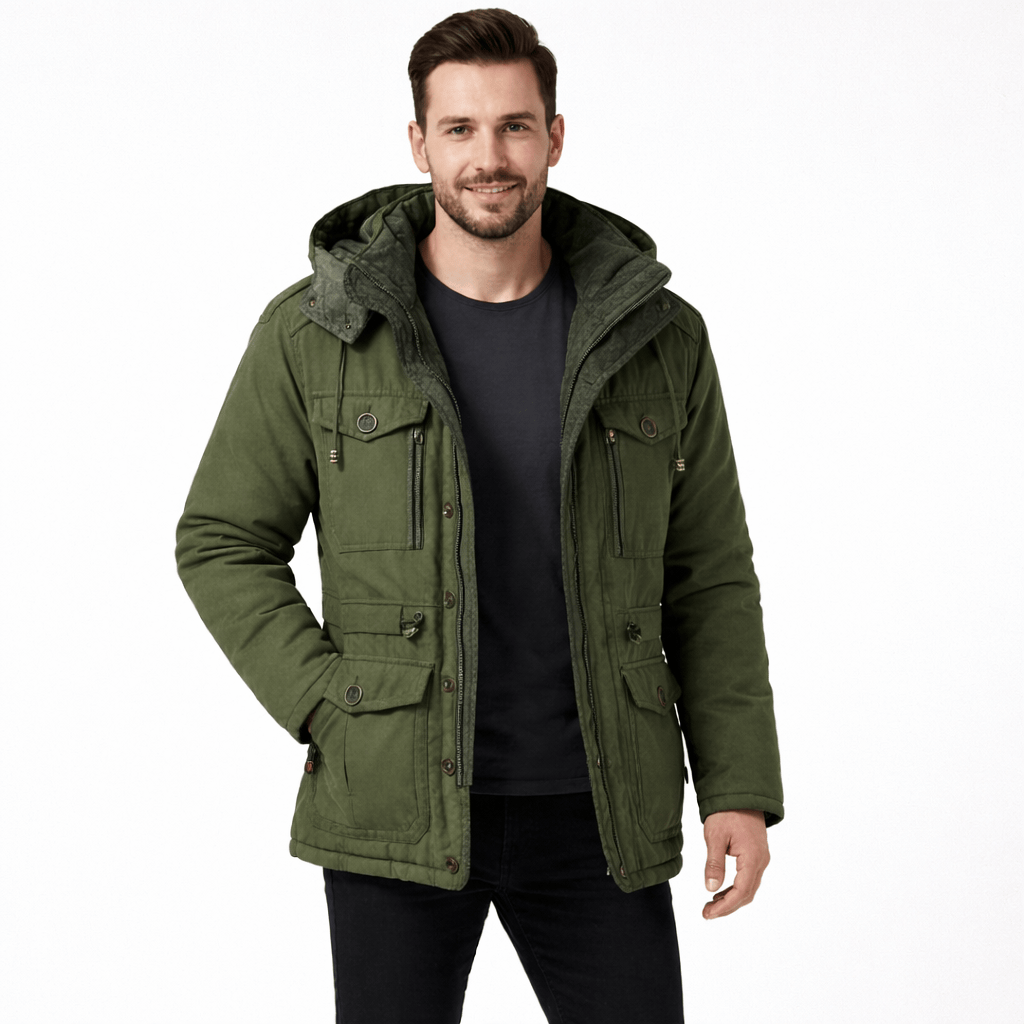 Coleeast-London Green / XS CHESTER, Hooded Loose Fit Jacket