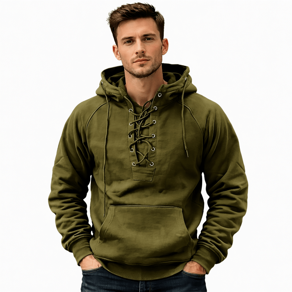 Coleeast-London Green / XS DARCY,  Hooded Double-Breasted Sweatshirt