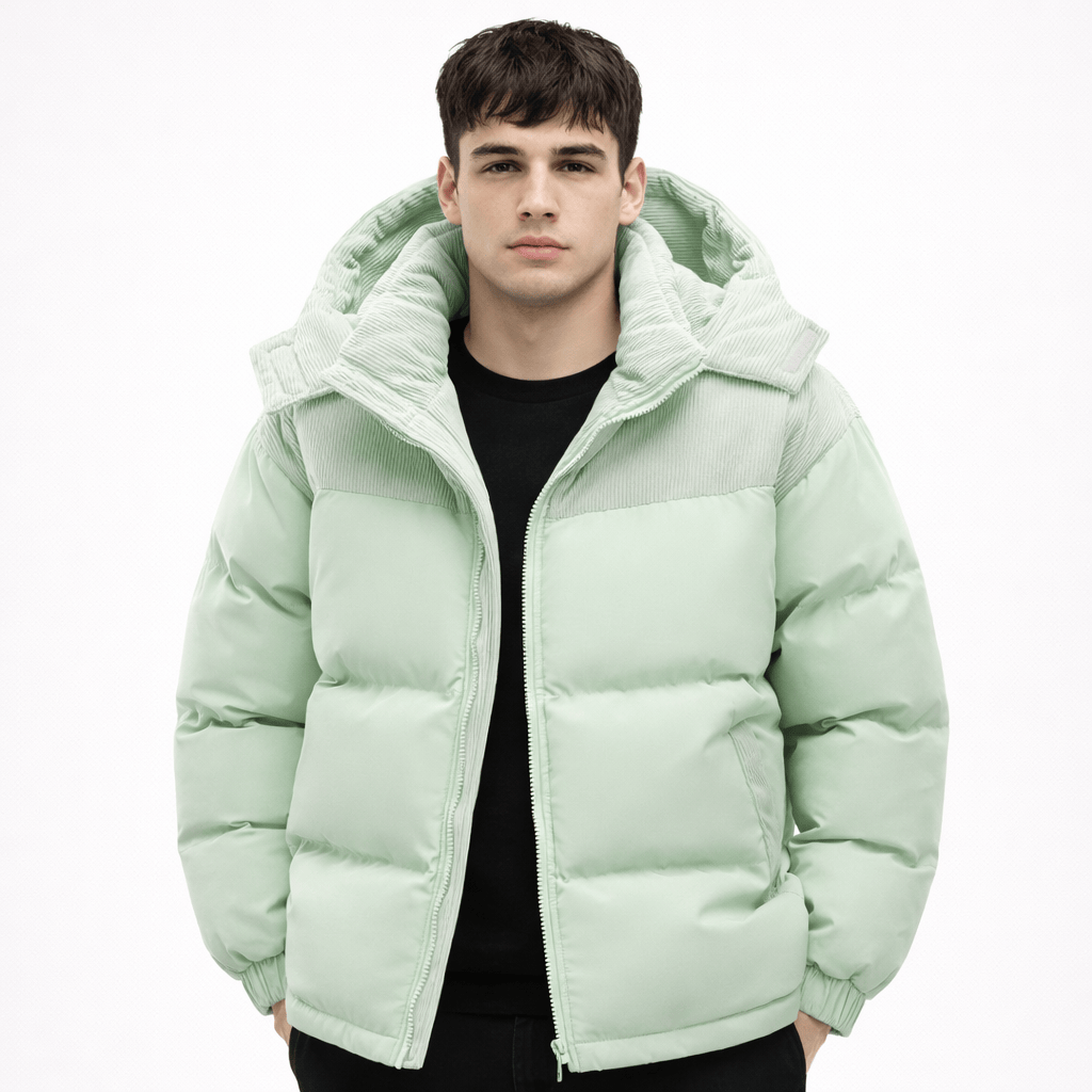 Coleeast-London Green / XS EUAN, Casual Full-Zip Padded Jacket