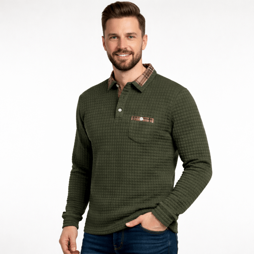 Coleeast-London Green / XS HARRY, Casual Travel Polo