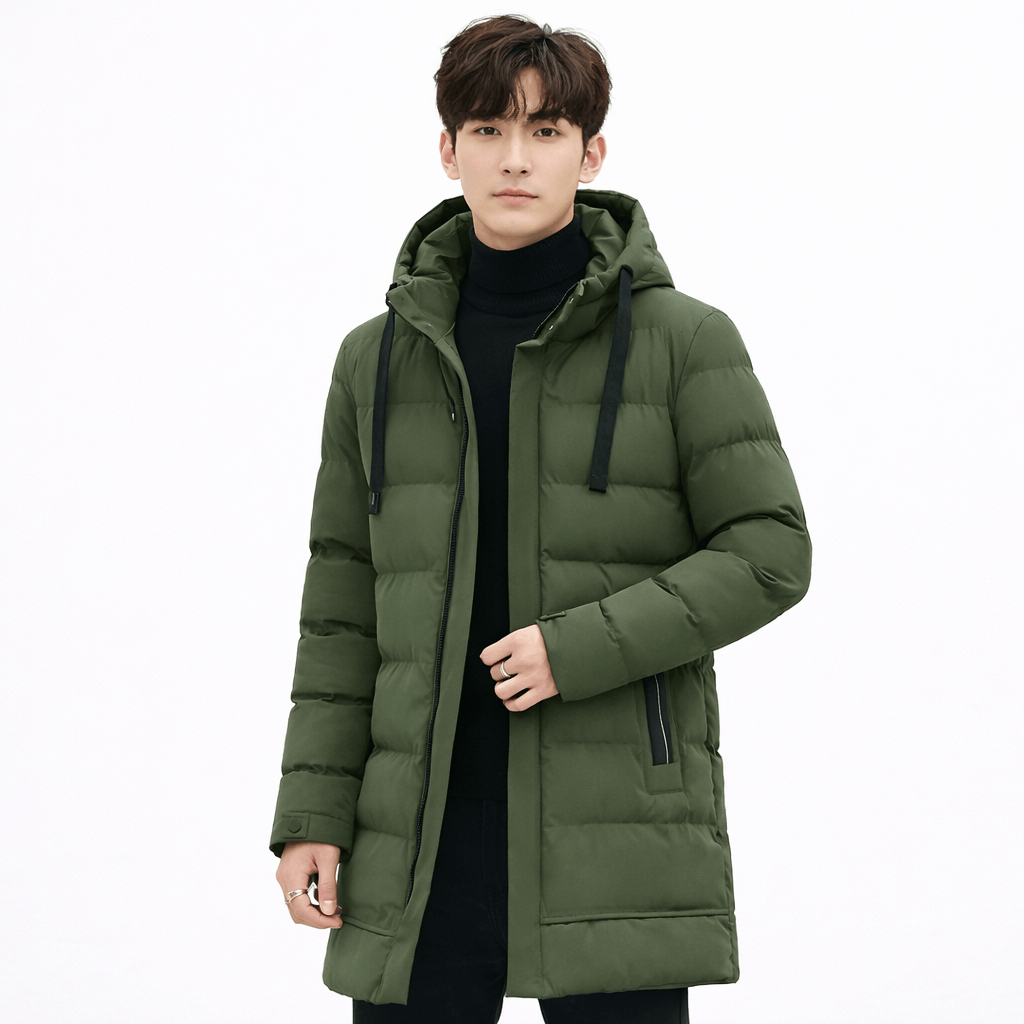 Coleeast-London Green / XS LENNON, Hooded Cotton Windbreaker Jacket