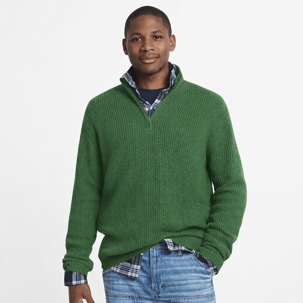 Coleeast-London Green / XS LOU, Zip Up Hooded Sweater