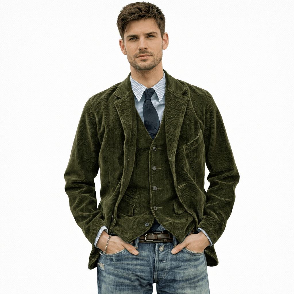Coleeast London Green / XS THEO, Men's Casual Single Breasted Blazer