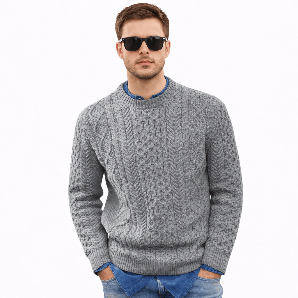 Coleeast-London Grey / XS BARRY, Crew Neck Knit Sweater