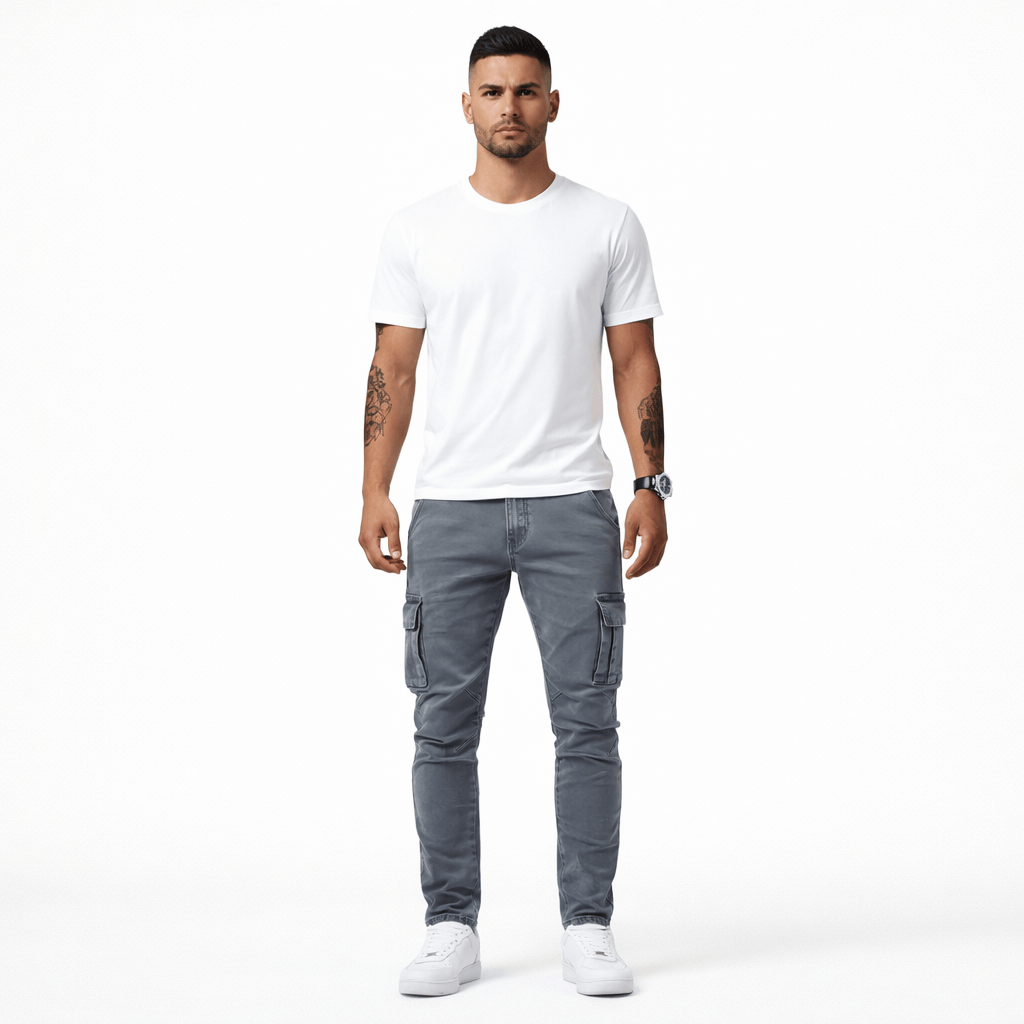Coleeast-London Grey / XS BYRON, Regular Fit Canvas Jeans