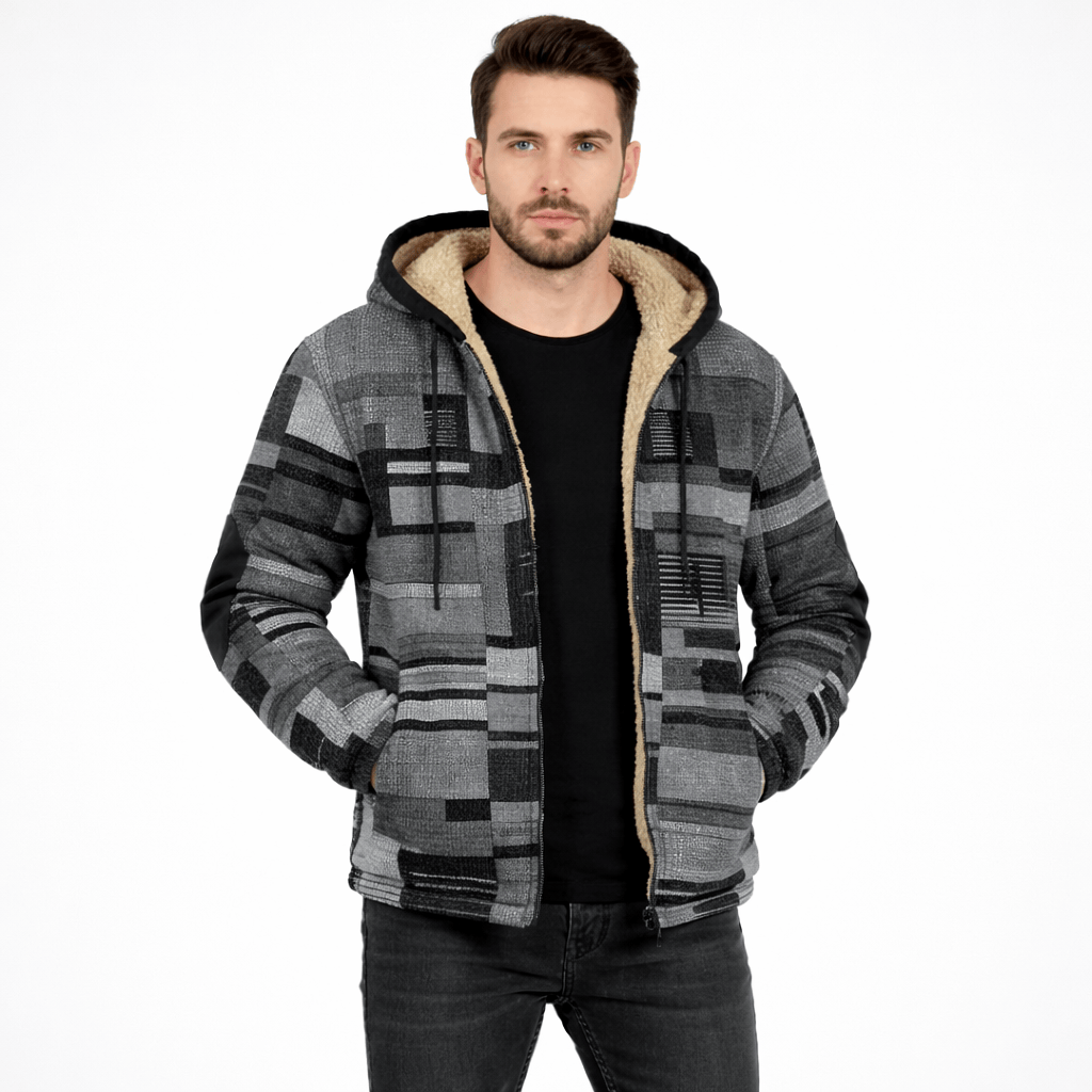 Coleeast-London Grey / XS COLLINS, Printed Hooded Sweatshirt