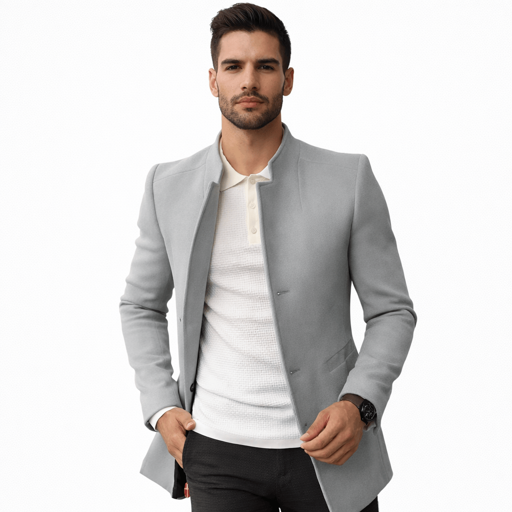 Coleeast-London Grey / XS EMMET, Wool Blend Regular Coat