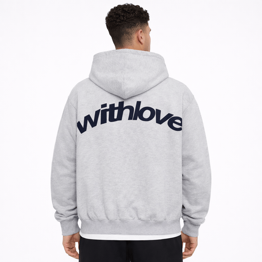Coleeast-London Grey / XS GRANT, Printed Fleece Hoodie