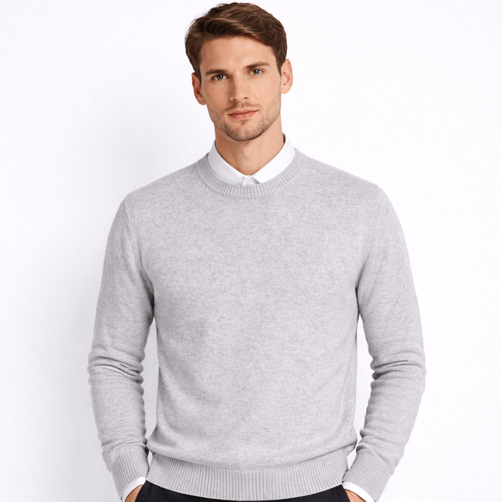 Coleeast-London Grey / XS KEITH, Crew Neck Wool Blend Sweater