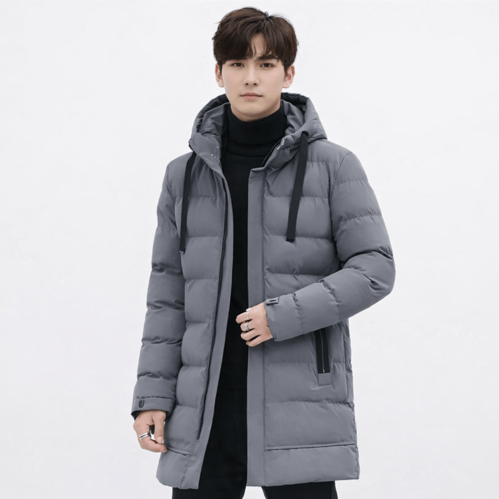 Coleeast-London Grey / XS LENNON, Hooded Cotton Windbreaker Jacket