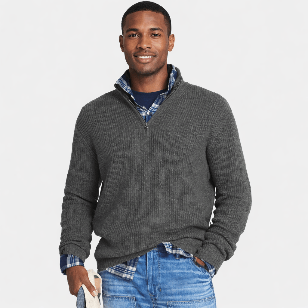 Coleeast-London Grey / XS LOU, Zip Up Hooded Sweater