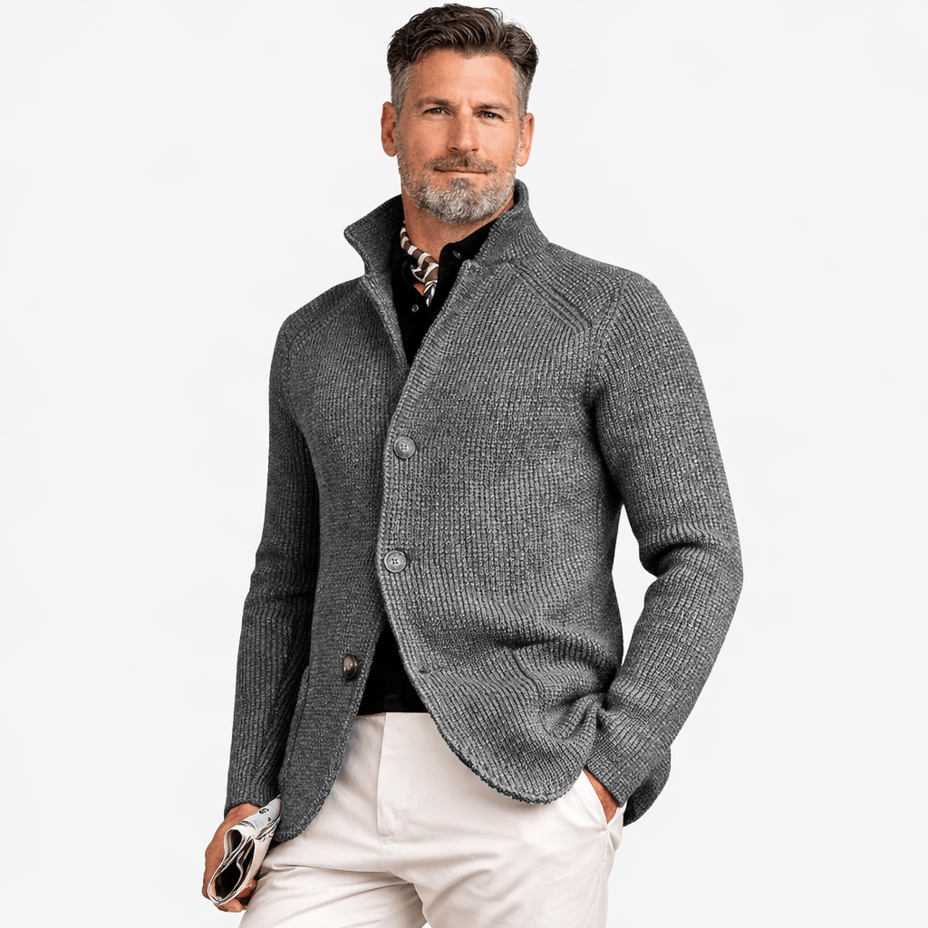 Coleeast-London Grey / XS MATHIS Thick Knit Cardigan