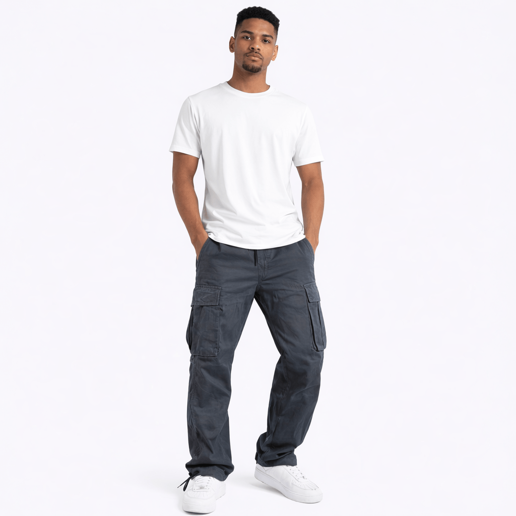 Coleeast-London Grey / XS OLIVER,  Elastic Waist Cargo Pants