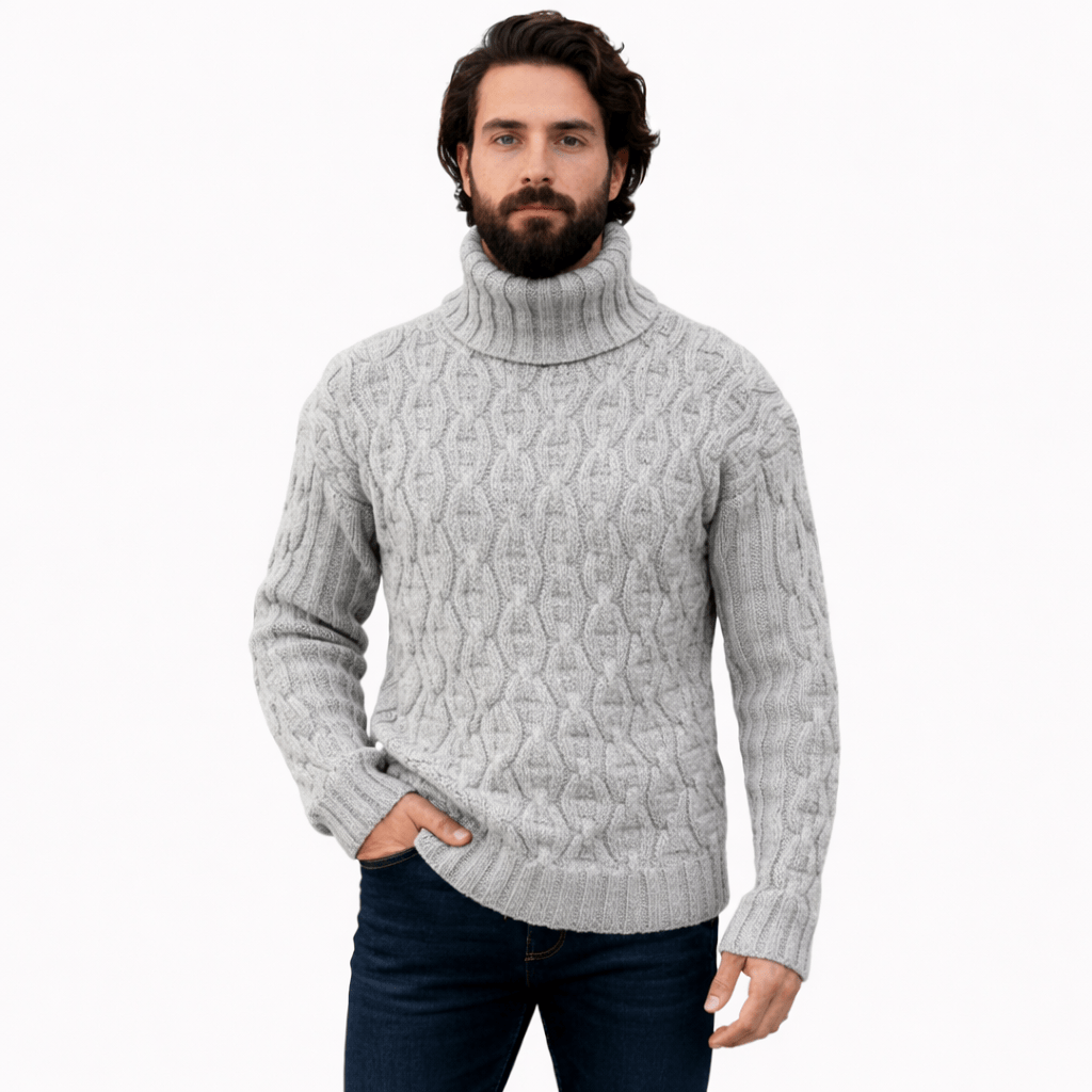 Coleeast-London Grey / XS OSCAR, Fine Wool Knit Cardigan