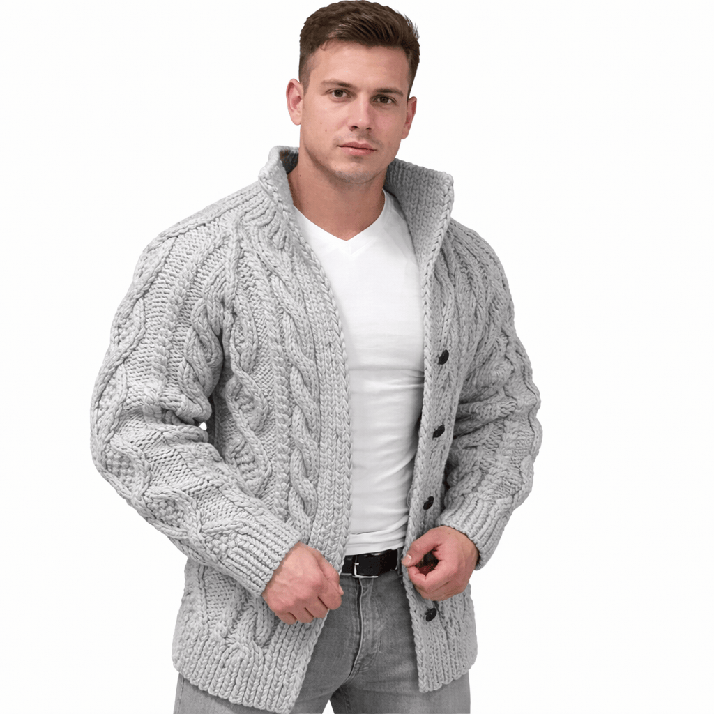 Coleeast-London Grey / XS TODD, Chic Knit Cardigan