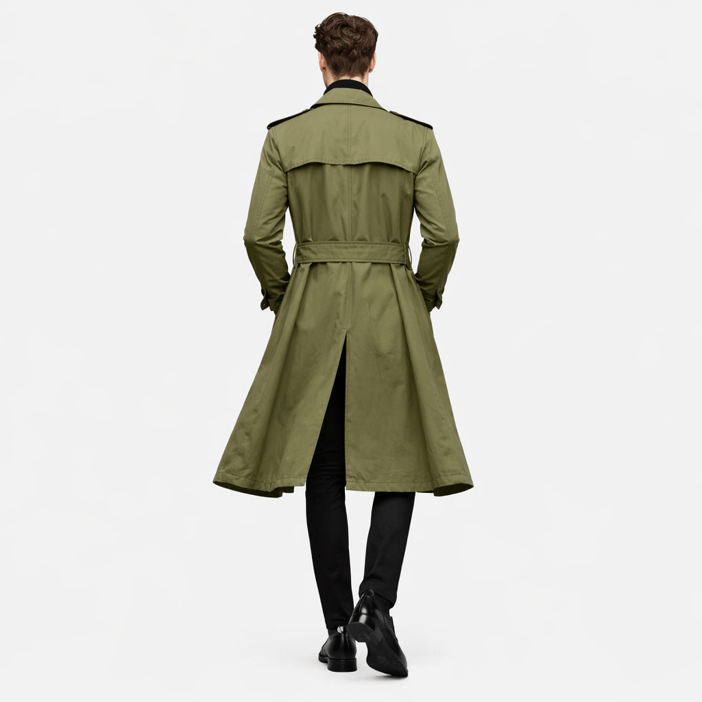 Coleeast-London JAMES, X-Long Single-Breasted Trench Coat