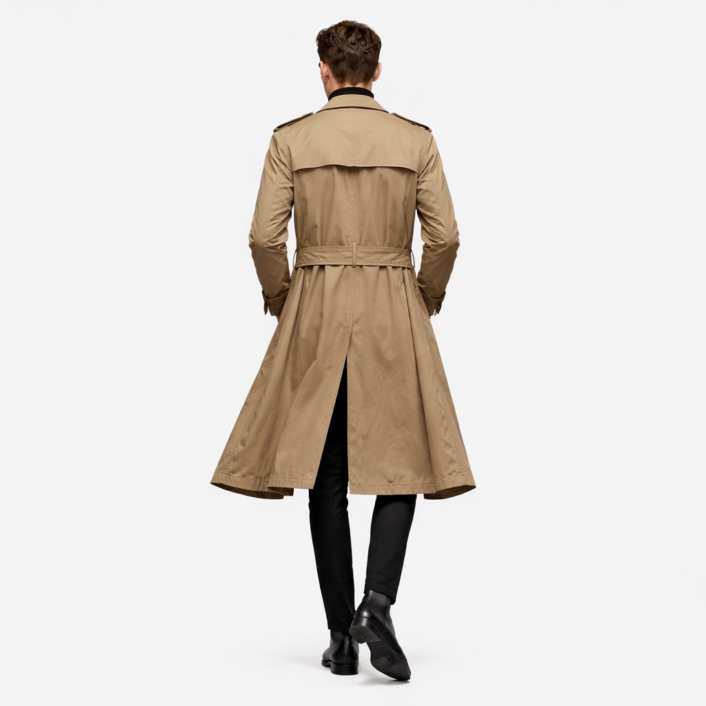 Coleeast-London JAMES, X-Long Single-Breasted Trench Coat