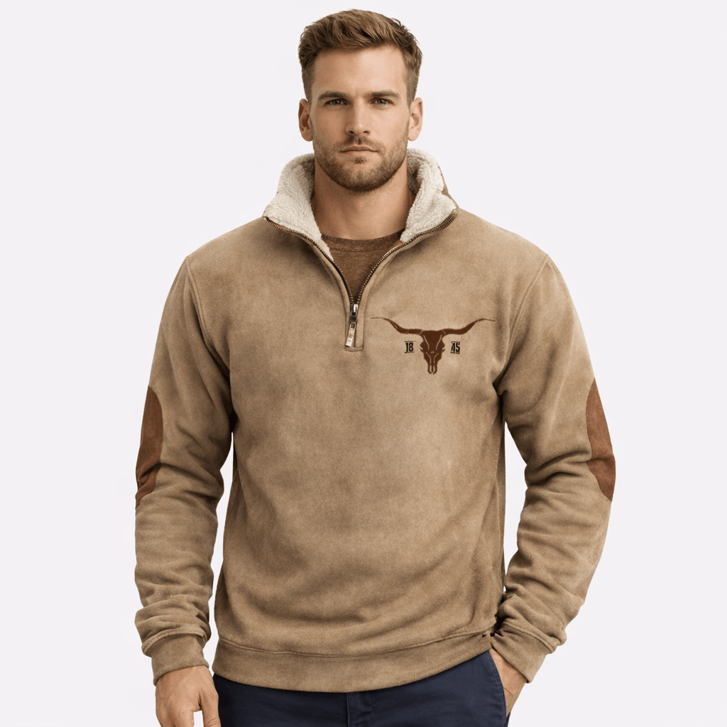 Coleeast-London Khaki / XS ANDERSON, Printed Zip-Up Hoodie
