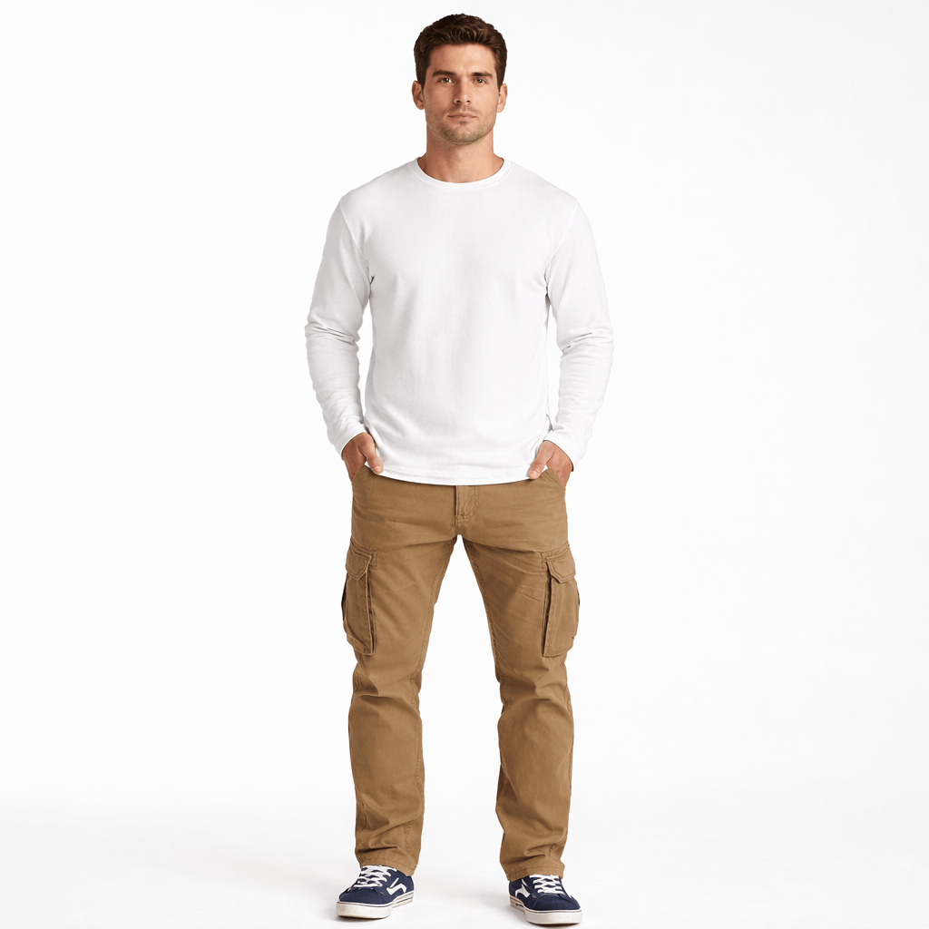 Coleeast-London Khaki / XS BLAKE, High Waist Straight Leg Pants