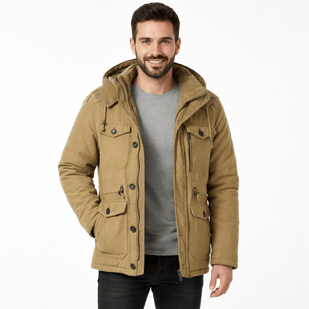 Coleeast-London Khaki / XS CHESTER, Hooded Loose Fit Jacket