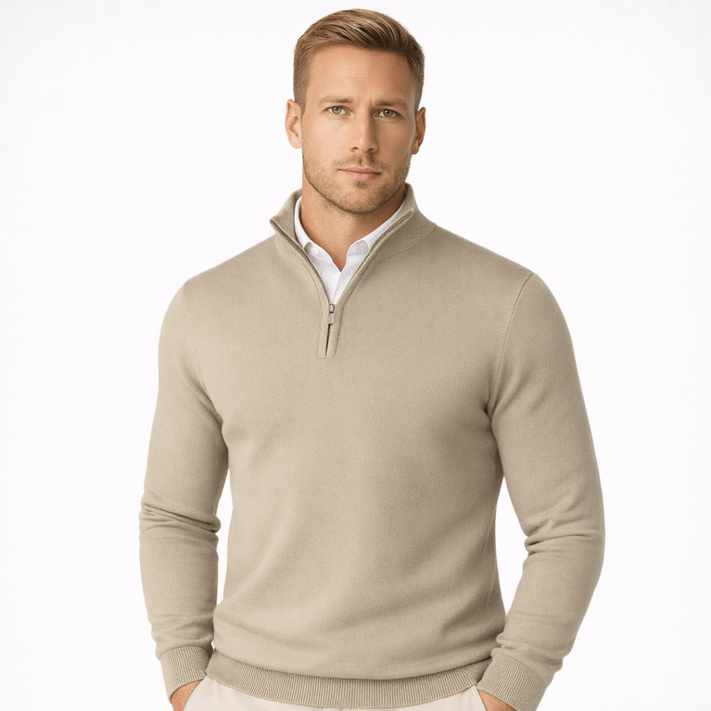 Coleeast London Khaki / XS DAMON, Knitted Cardigan Vest