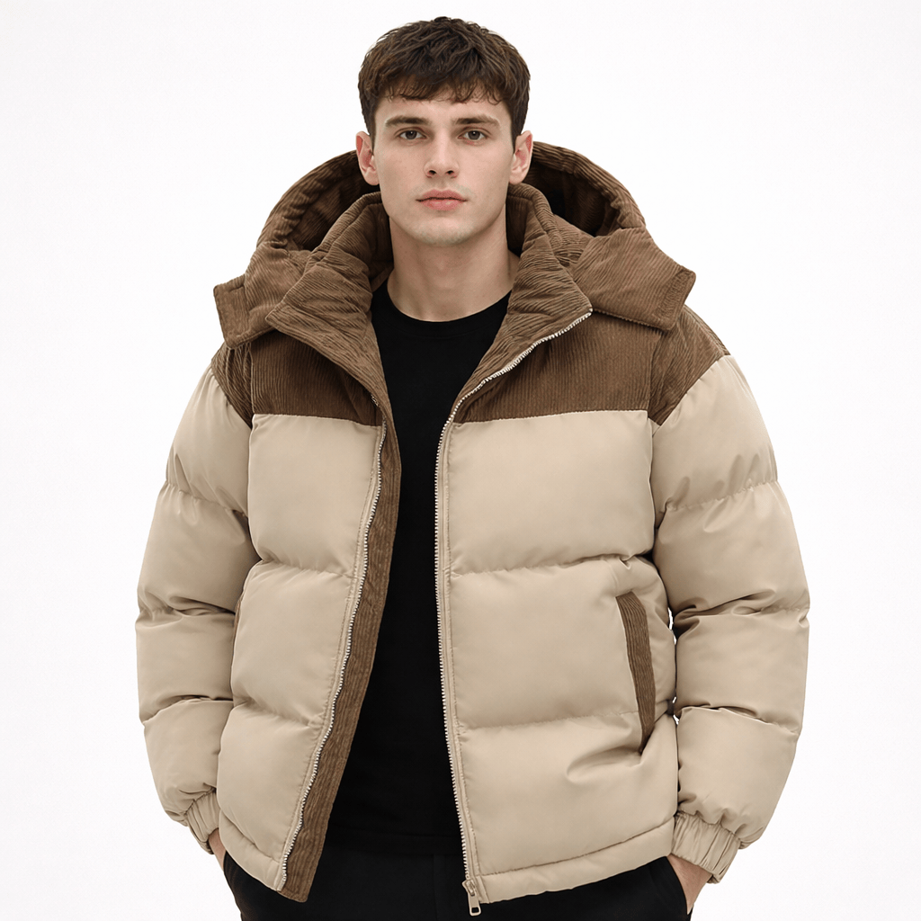 Coleeast-London Khaki / XS EUAN, Casual Full-Zip Padded Jacket