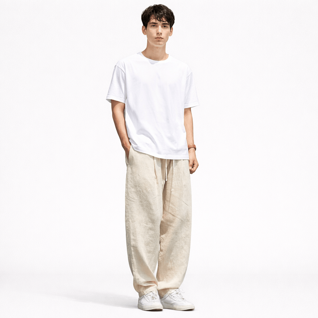 Coleeast-London Khaki / XS SCOTT, Casual Linen Relaxed Fit Shirt