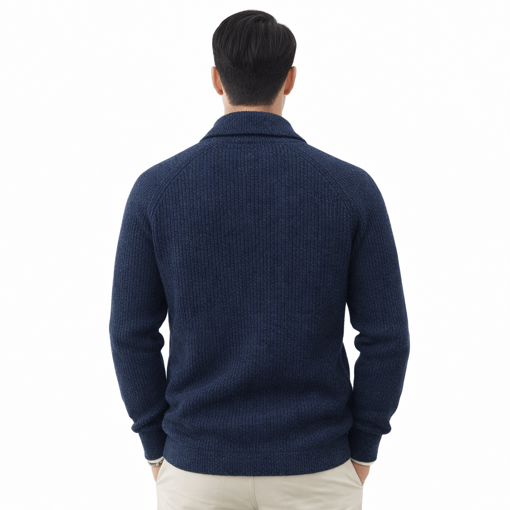 Coleeast-London LESTER, Thick Cotton Knit Cardigan