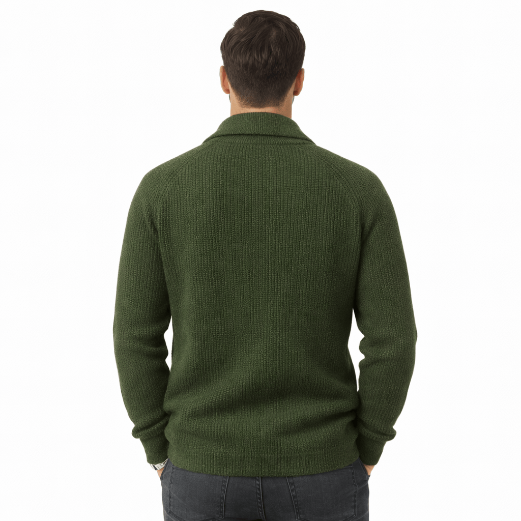 Coleeast-London LESTER, Thick Cotton Knit Cardigan