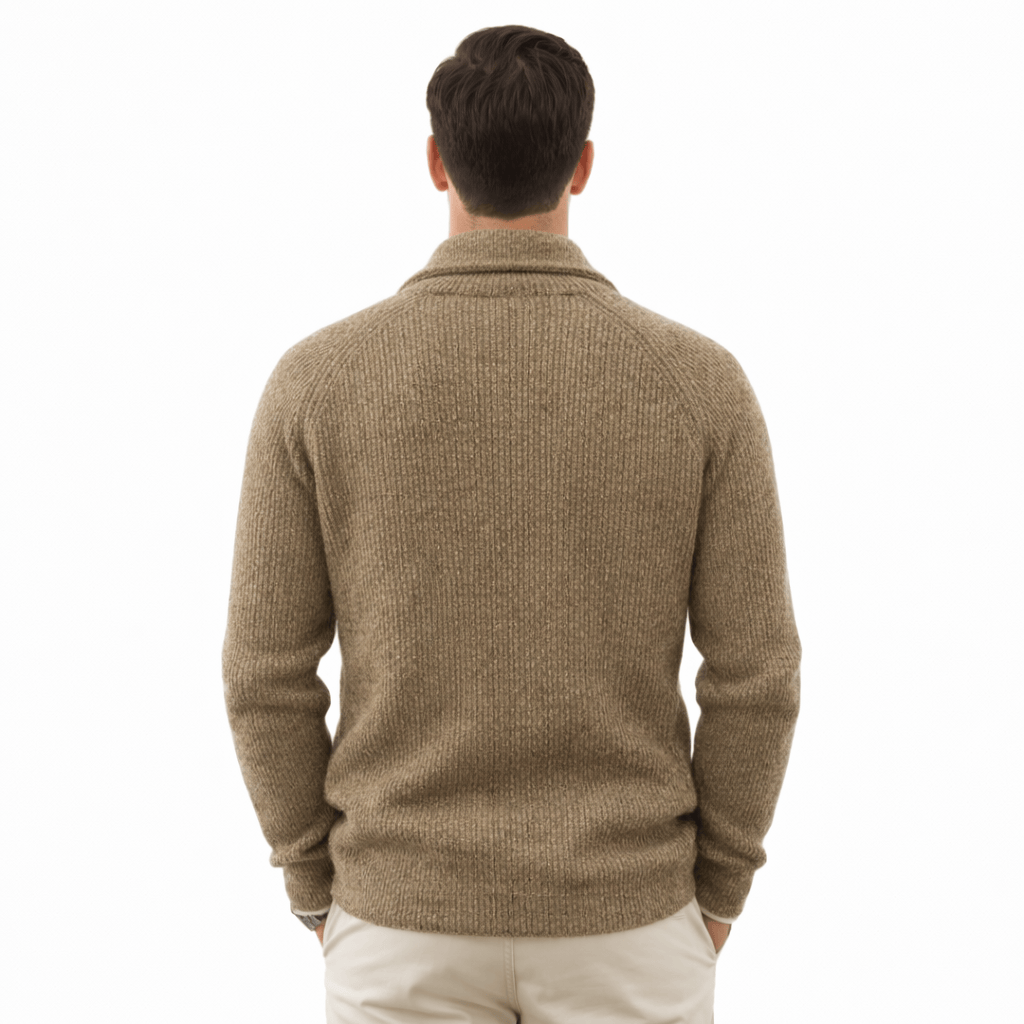 Coleeast-London LESTER, Thick Cotton Knit Cardigan