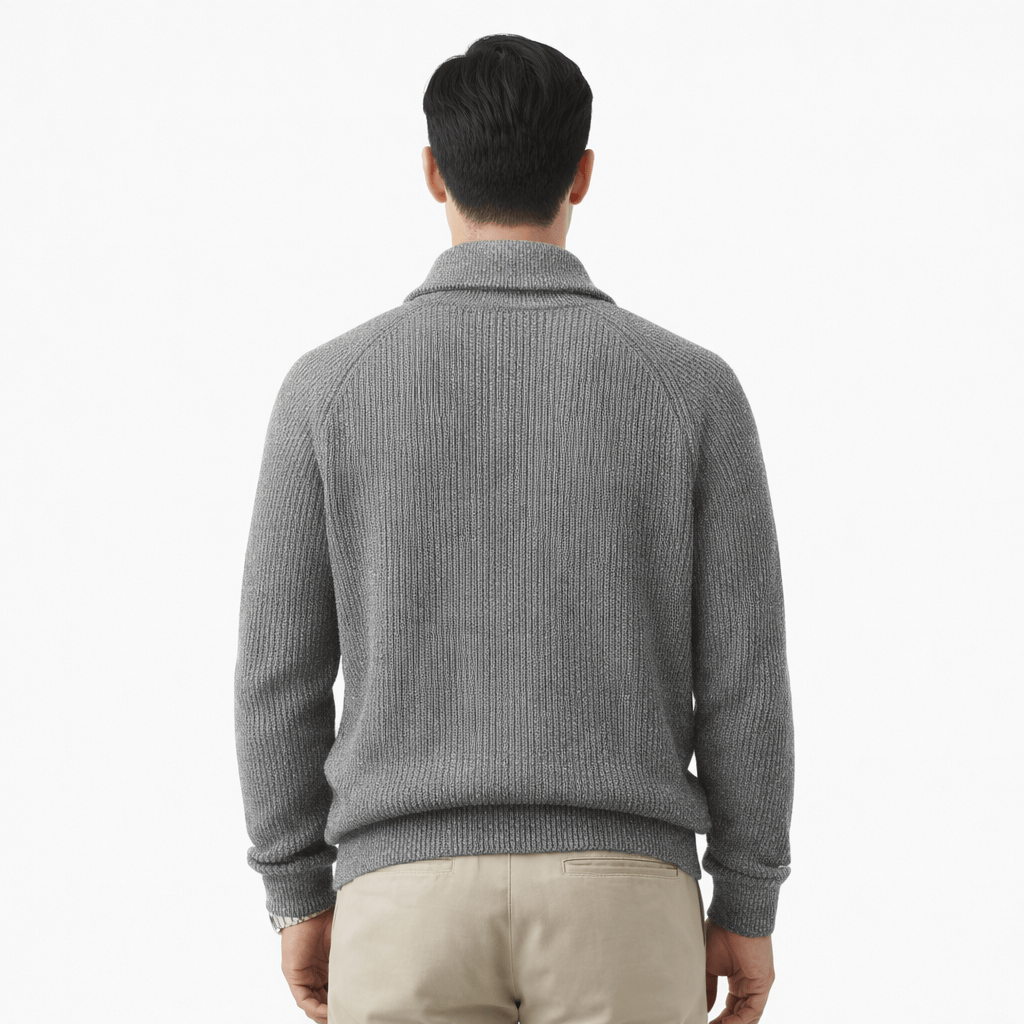 Coleeast-London LESTER, Thick Cotton Knit Cardigan