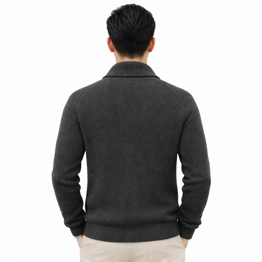 Coleeast-London LESTER, Thick Cotton Knit Cardigan