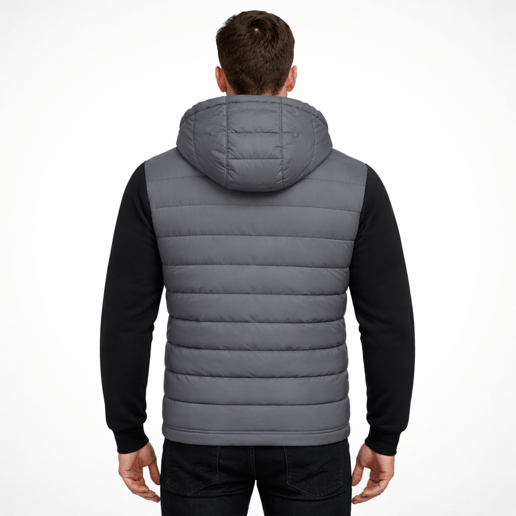 Coleeast-London LEVI, Hooded Zip-Up Puffer Jacket
