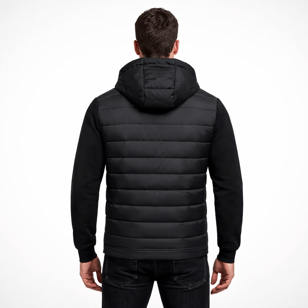 Coleeast-London LEVI, Hooded Zip-Up Puffer Jacket